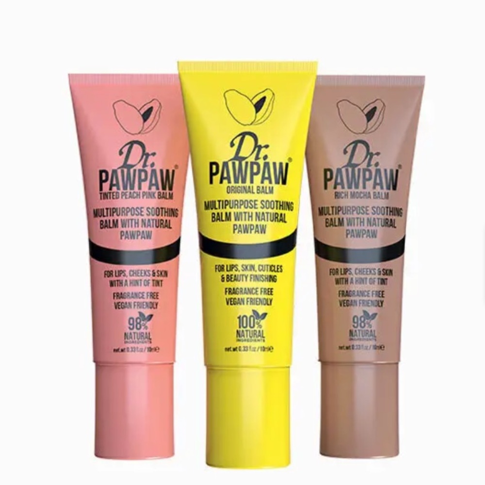 Dr. PawPaw Mini Nude Balm Original Peach Mocha CLEAN BEAUTY $25 NIB